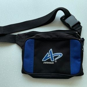 Athletech Black and Blue Waist Bag Fanny Pack